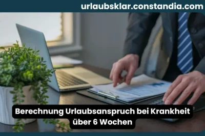 Berechnung Urlaubsanspruch bei Krankheit über 6 Wochen mit Arbeitnehmer und Arbeitsunterlagen