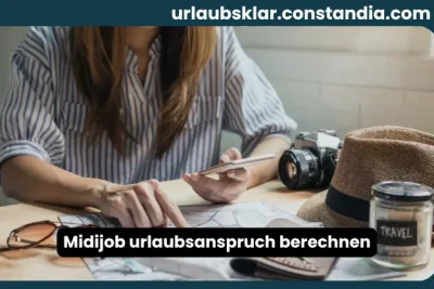 Midijob Urlaubsanspruch berechnen mit Urlaubsplanung und Reiseunterlagen