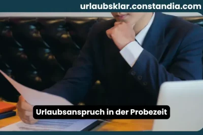 Urlaubsanspruch Probezeit Kündigung berechnen mit Arbeitsvertrag und Unterlagen